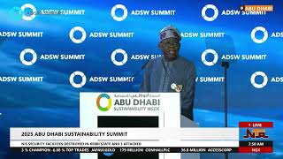 President Tinubu Presentation On Day 2 Of The Abu Dhabi Sustainability Week | NTA