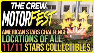 All 11 US Stars Collectibles The Crew Motorfest - American Stars Challenge