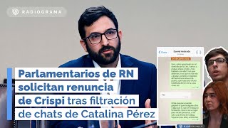 PARLAMENTARIOS de RN SOLICITAN RENUNCIA de CRISPI tras filtración de CHATS de Catalina PÉREZ (RD)