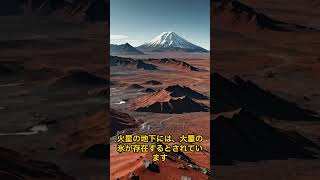 かせいで火星で確認された【氷火山】の痕跡 #宇宙 #雑学