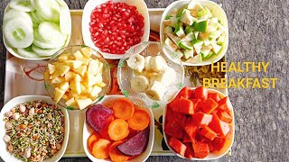 ఆరోగ్యకరమైన అల్పాహారం Healthy breakfast in Telugu Healthy food Fruits Sprouts and vegetables