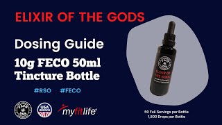 Elixir of the Gods Dosing Guide | 10 Gram FECO Tincture Bottle