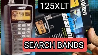 UNIDEN 125XLT - SEARCHING BANDS \u0026 OTHER FUNCTIONS