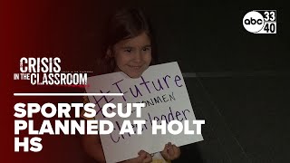 'Give us a chance': Community expresses concerns with plan to cut sports at Holt High