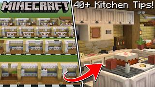 Minecraft Ultimate Kitchen Tutorial | 40 Tips And Tricks!