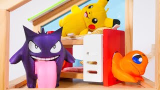 Pokemon get a New House Toy Learning Video! Reading Video for Kids  =)