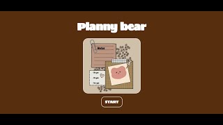 🧸 To-Do List Web App Made with HTML/CSS/JS 💗🐻| Planny Bear Aesthetic Demo