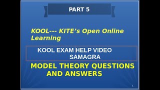 KOOL EXAM  HELP VIDEO-PART5 SAMAGRA,  MALAYALAM