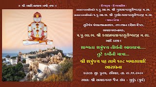 શાશ્વતા  શત્રુંજય તીર્થની ભાવયાત્રા, તુટે કર્મૉની માત્રા. શ્રી શત્રુંજય પટ સામે ૧૦૮ ખમાસમણાદિ આરાધના