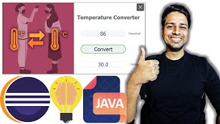 Beginners | Temperature Converter | Mini Project | Java | Swing | Modern Desktop Application | GUI