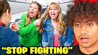 FAMILY FIGHTS ON PLANE..