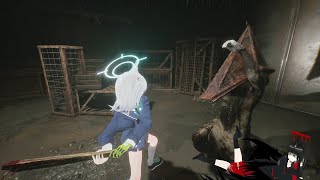 Shiroko vs Pyramid Head Silent Hill 2 Remake