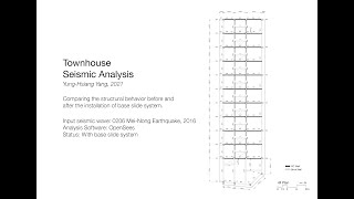 Master's Thesis_Townhouse Seismic Analysis