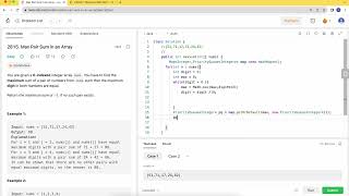 Leetcode 2815 Max Pair Sum in an Array | Beats 100%