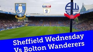 Sheffield Wednesday vs Bolton wanderers|efl championship