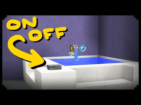 ✔ Minecraft: How to make a Working Bathtub ✔ Minecraft: How to make a Working Bathtub
