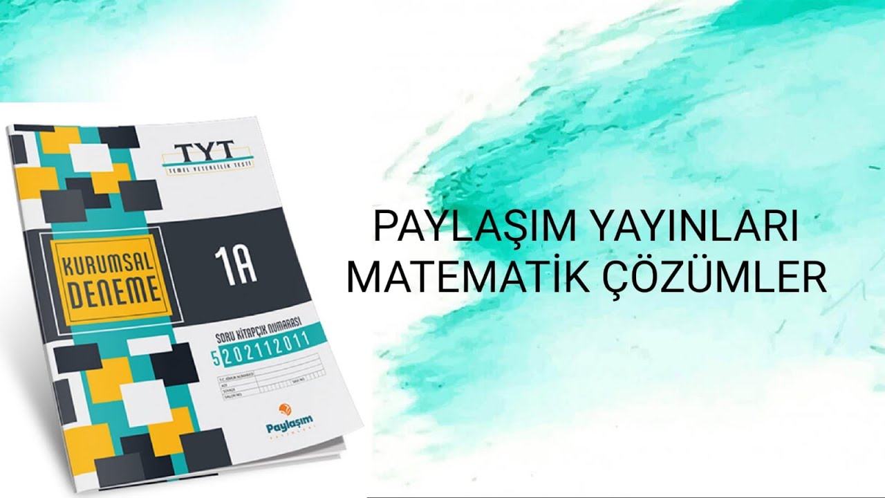 PAYLAŞIM YAYINLARI KURUMSAL DENEME 1 (1-10) - YouTube