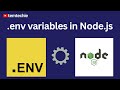 How to set up Environment Variables in Node.js using dotenv