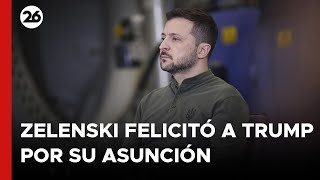 UCRANIA | ZELENSKI FELICITÓ a TRUMP por su asunción