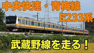 E233系で巡る武蔵野線側線探索イベント 中央快速・青梅線E233系0番台武蔵野線を走る