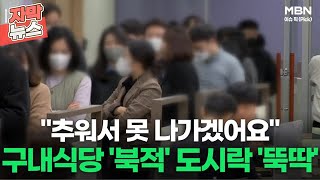 [자막뉴스] ＂추워서 못 나가겠어요＂ 구내식당 '북적' 도시락 '뚝딱'ㅣ이슈픽