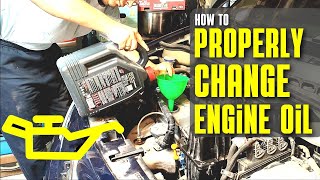 How to Properly Change Engine Oil | CC Subtitles !