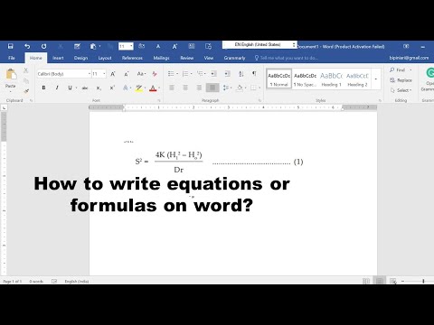 How do you write scientific notation in Word?