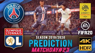 PARIS SAINT-GERMAIN vs LYON | FIFA 20 Predicts: Ligue1 2019/20 ● Matchday 24
