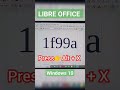 PEACOCK EMOJI IN LIBRE OFFICE || #computer #msword #viral #shorts