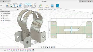 Fusion 360 Sheet Metal Exercise #35 | fusion 360  Tutorial