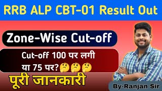 RRB ALP CBT-01 RESULT OUT | cutoff कितनी? 100 पर कट ऑफ लगी या 75 पर?