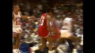 Ron Anderson vs. Knicks in 1989 Playoffs Highlights