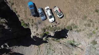 Off-roading in Soapstone Basin (The Gorge Cliffs) with FJ Cruiser, Tacoma, 4Runner, and Outback.