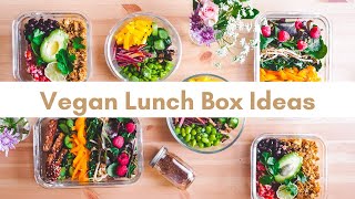 VEGAN LUNCH BOX IDEAS FOR WORK or school : Plant based healthy bento box | easy meal prep recipes!