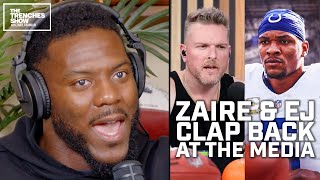 Zaire \u0026 EJ CLAP BACK at the Media Over Anthony Richardson | Zaire on Kenny Moore II’s Comments