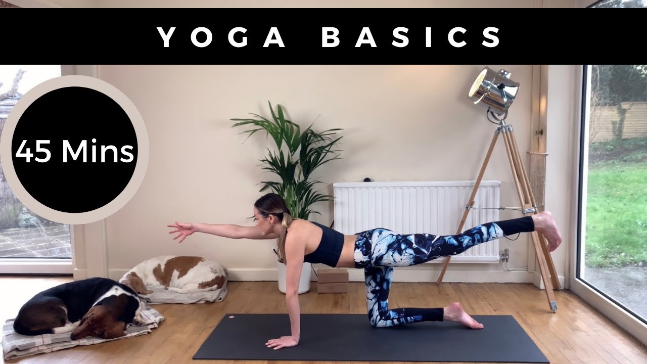 Complete Beginner Yoga | Yoga Basics | 45 Minute Class | Session 3 ...