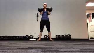 Double 22kg  (96.8lbs) Kettlebell Press