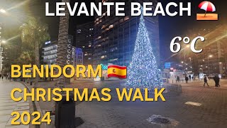 BENIDORM 🇪🇸AV.DE MADRID-DECEMBER 2024 | 4K-HDR Winter Walking Tour #christmas #uk #ireland #ireland