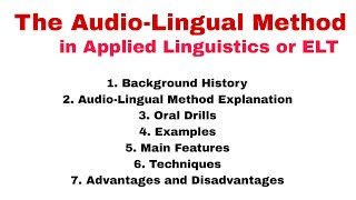 Audio Lingual Method in English Language Teaching| Audio Lingual Method in Applied Linguistics.