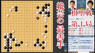 【棋聖戦第1局】絶芸が示した意外な最善手を解説します！【囲碁】