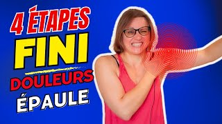 EXERCICES POUR L'ÉPAULE (tendinite, bursite..) 💪  4 ÉTAPES POUR NE PLUS JAMAIS AVOIR DE DOULEURS