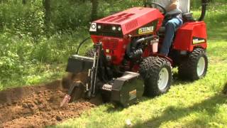 Steiner 440 Tractor with Trencher TH300 Attachment