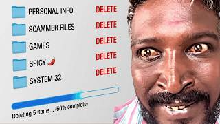 I Destroyed A CREEP Scammers Computer!