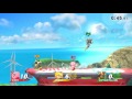 Super Smash Bros Wii U Online Battle Kirby vs. Peach vs. Captain Falcon