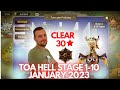 TOA Hell January 2023 // Stage 1 - 10 // 30 Stars