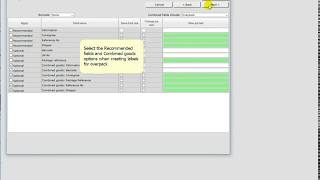 DGOffice.net create labels for overpacks