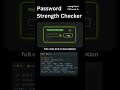 Password Strength Checker#coding #learnhtml5andcss3 #htmlcss