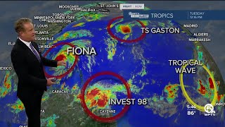 4 tropical systems currently in Atlantic Basin
