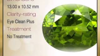 Stunning Burmese Natural Peridot Gemstone for SALE - Vivid Green, Oval Cut, 7.55 carats - africagems