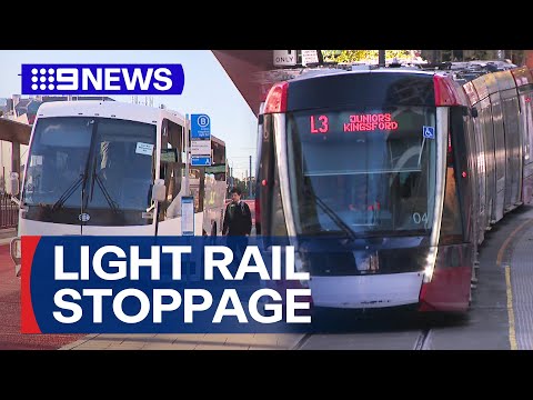 Sydney light rail stops as workers strike over pay dispute 9 News Australia